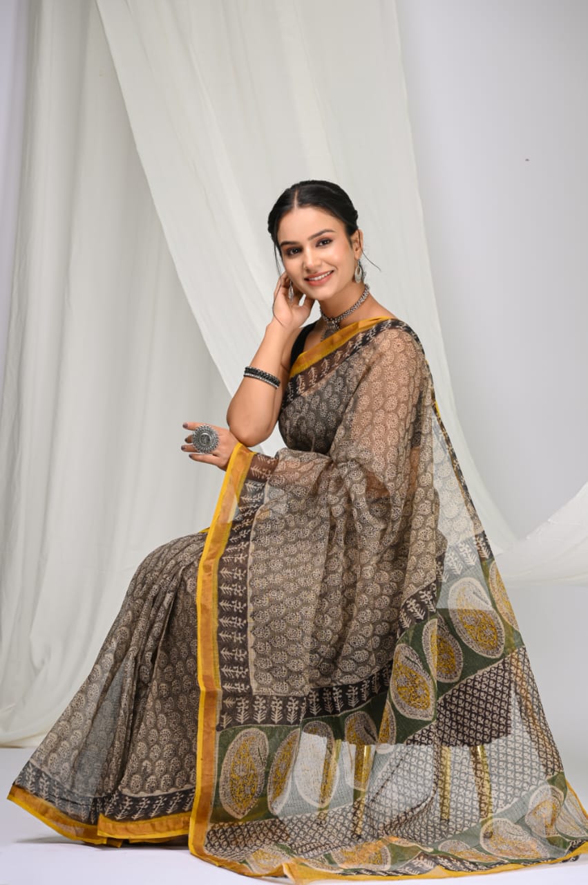 Kota Doriya Silk Saree With Blouse Piece - BFSGKDS26