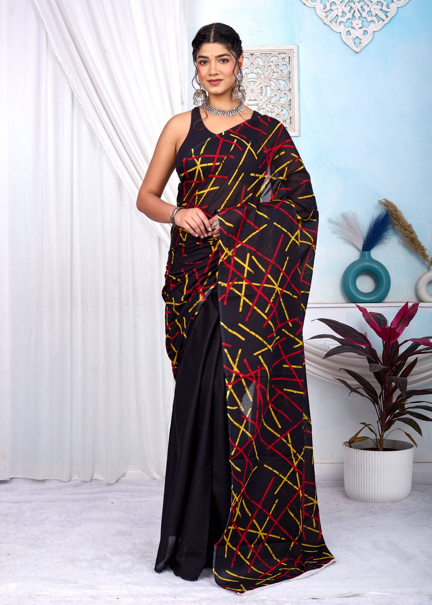 soft Mul cotton saree for summer