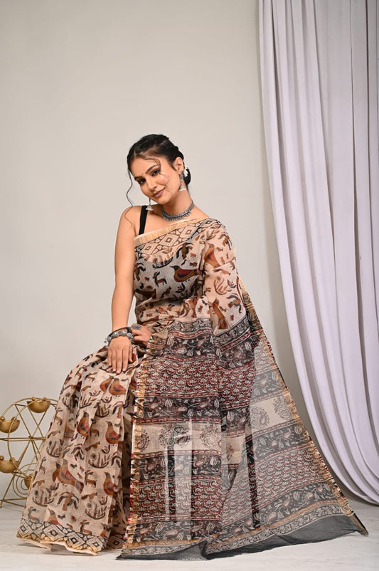 Kota Doriya Silk Saree With Blouse Piece - BFSGKDS3
