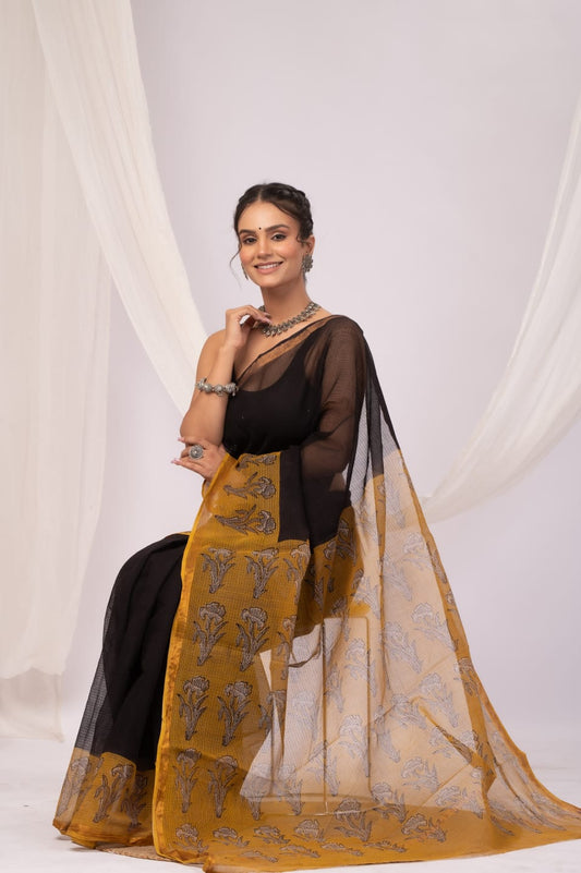Kota Doriya Silk Saree With Blouse Piece - BFSGKDS13