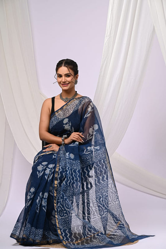 Kota Doriya Silk Saree With Blouse Piece - BFSGKDS18