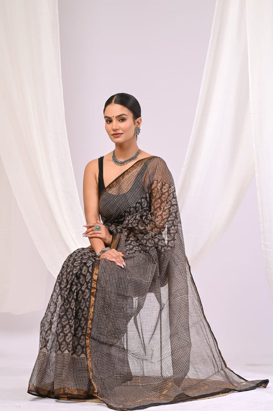 Kota Doriya Silk Saree With Blouse Piece - BFSGKDS23