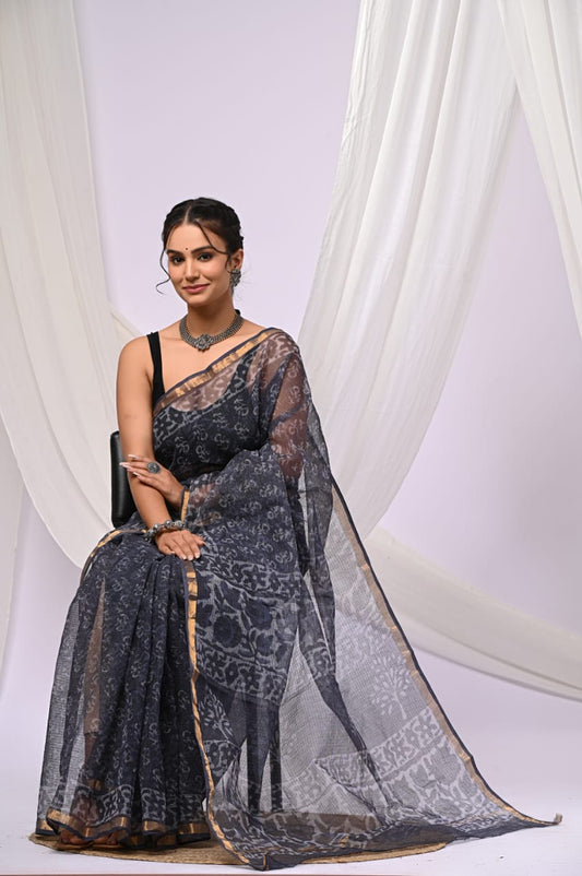 Kota Doriya Silk Saree With Blouse Piece - BFSGKDS24