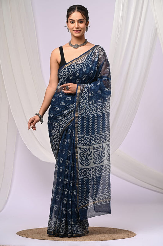 Kota Doriya Silk Saree With Blouse Piece - BFSGKDS28