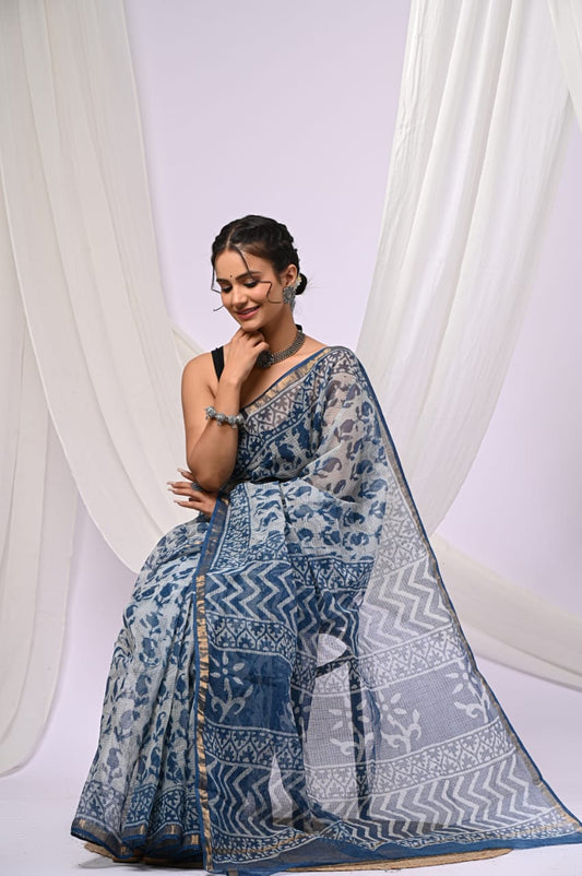 Kota Doriya Silk Saree With Blouse Piece - BFSGKDS38