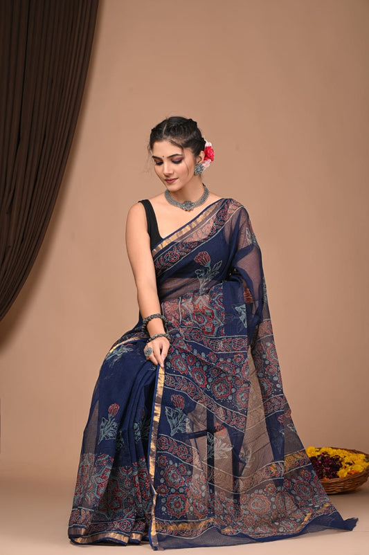 Kota Doriya Silk Saree With Blouse Piece - BFSGKDS8