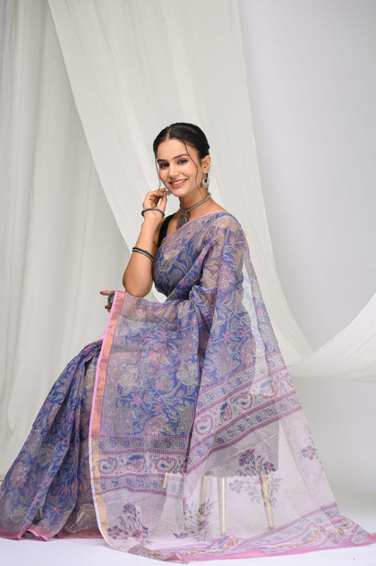 Kota Doriya Silk Saree With Blouse Piece - BFSGKDS12