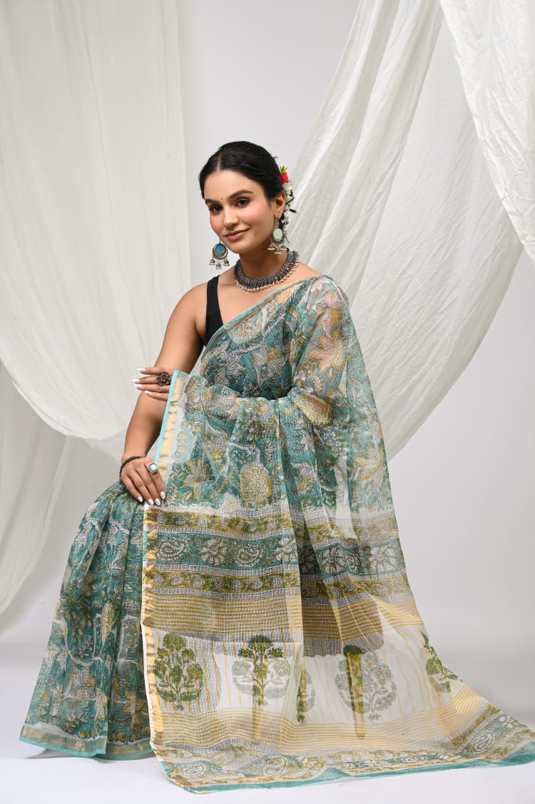 Kota Doriya Silk Saree With Blouse Piece - BFSGKDS8