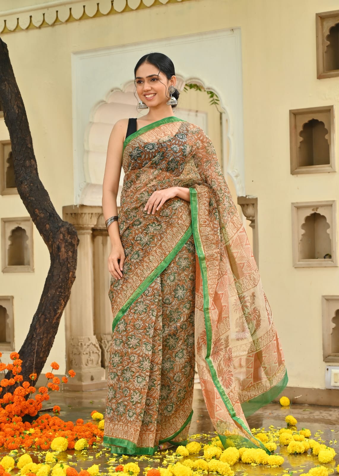 Kota Doriya Silk Saree With Blouse Piece - BFSGKDS4
