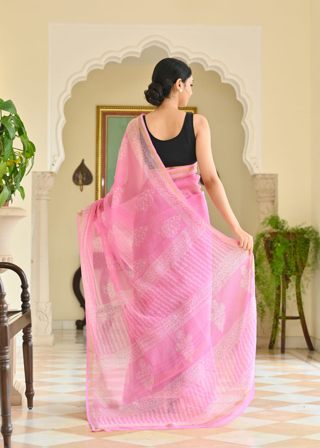 Kota Doriya Silk Saree With Blouse Piece - BFSGKDS5