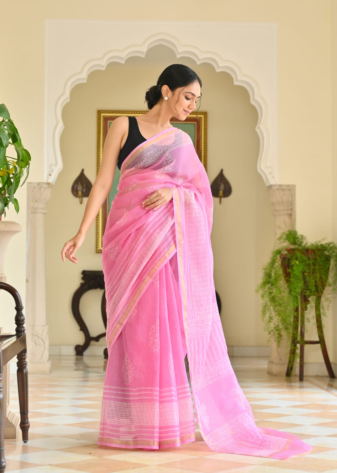 Kota Doriya Silk Saree With Blouse Piece - BFSGKDS5