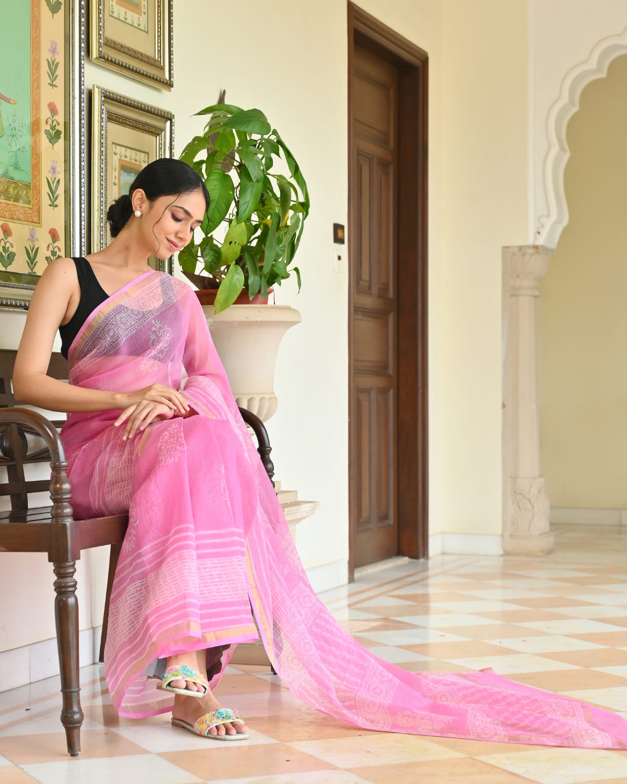 Kota Doriya Silk Saree With Blouse Piece - BFSGKDS5