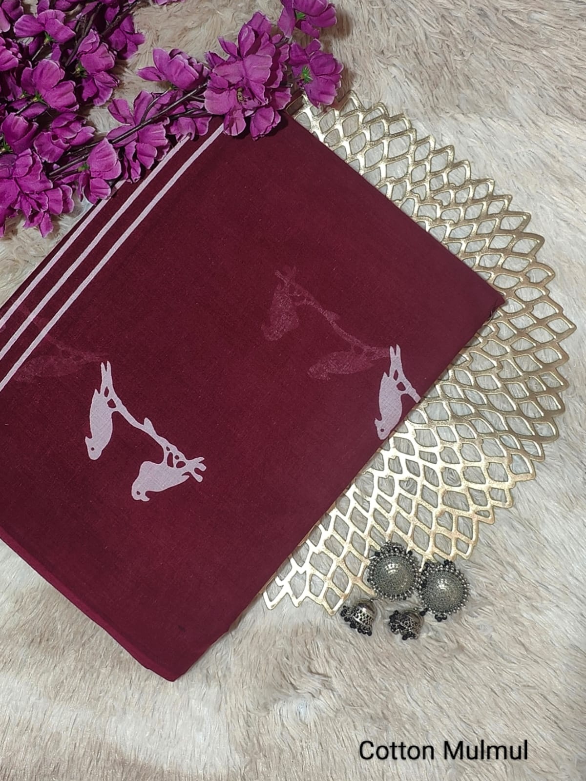 Screen Print Bagru Saree
