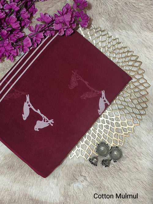 Screen Print Bagru Saree