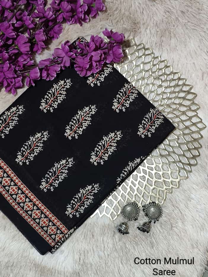 Screen Print Bagru Saree