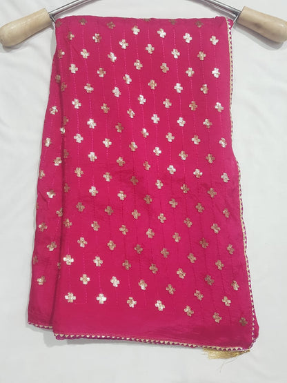 Pure Dolla Silk Sequence Work Best Quality Saree With Blouse - BFSLB4
