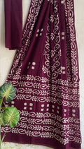 Mul Cotton Hand Block Printed Saree With Blouse Piece - BFSCMA5
