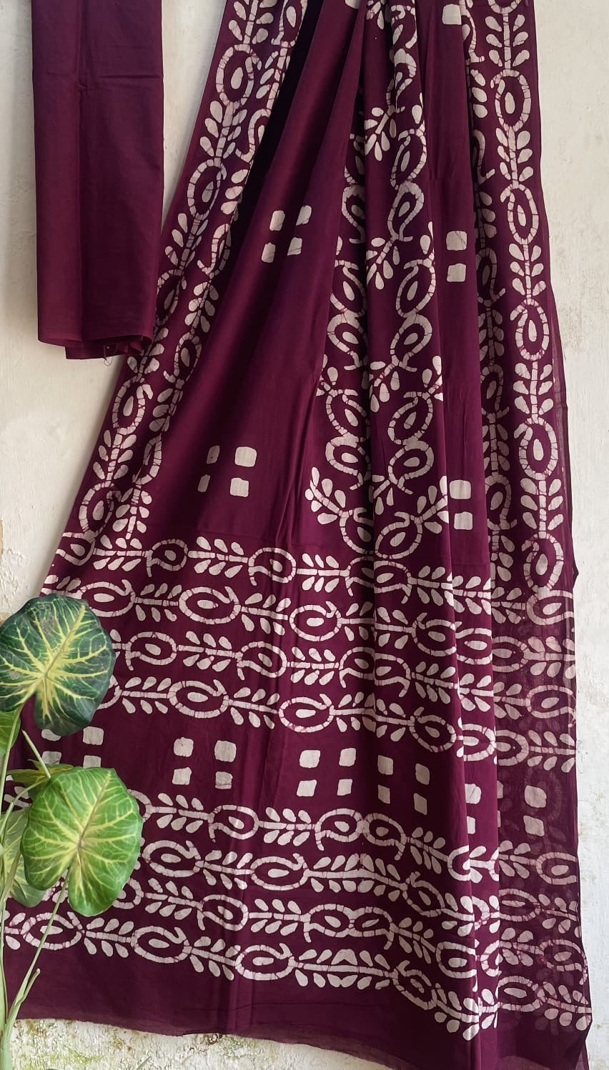 Mul Cotton Hand Block Printed Saree With Blouse Piece - BFSCMA5