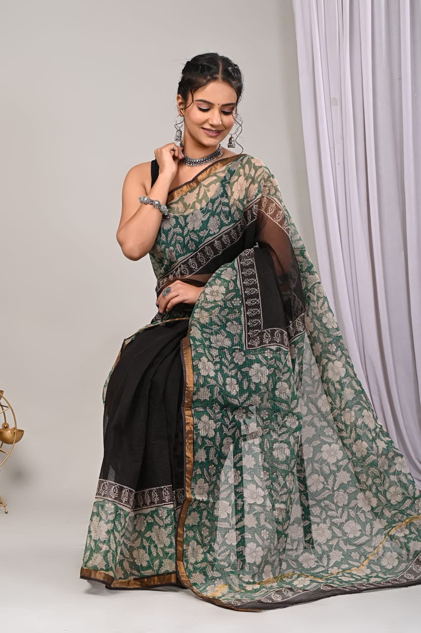Kota Doriya Silk Saree With Blouse Piece - BFSGKDS28