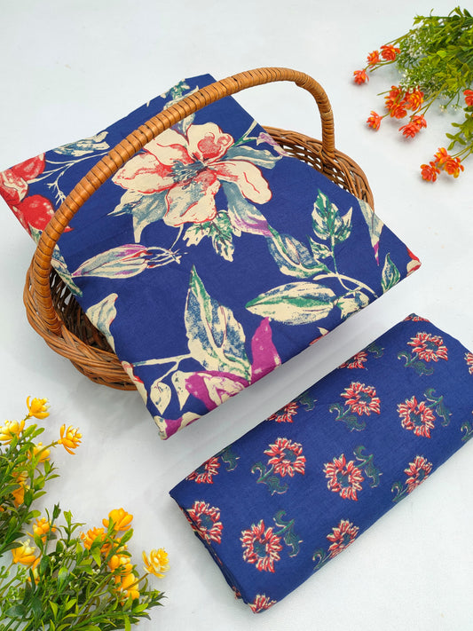 Best Quality Cotton Top Bottom Sanganeri Print Set - BFJFTB10