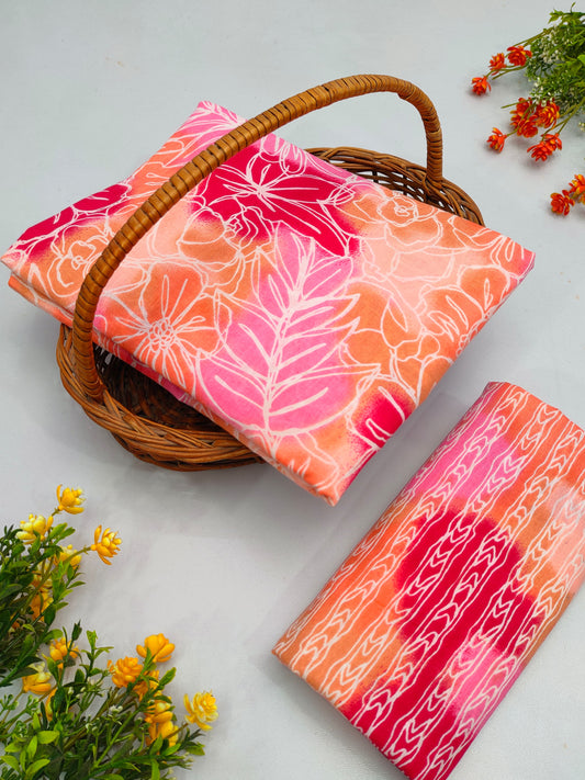 Best Quality Cotton Top Bottom Sanganeri Print Set - BFJFTB1