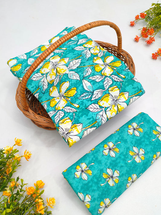 Best Quality Cotton Top Bottom Sanganeri Print Set - BFJFTB29
