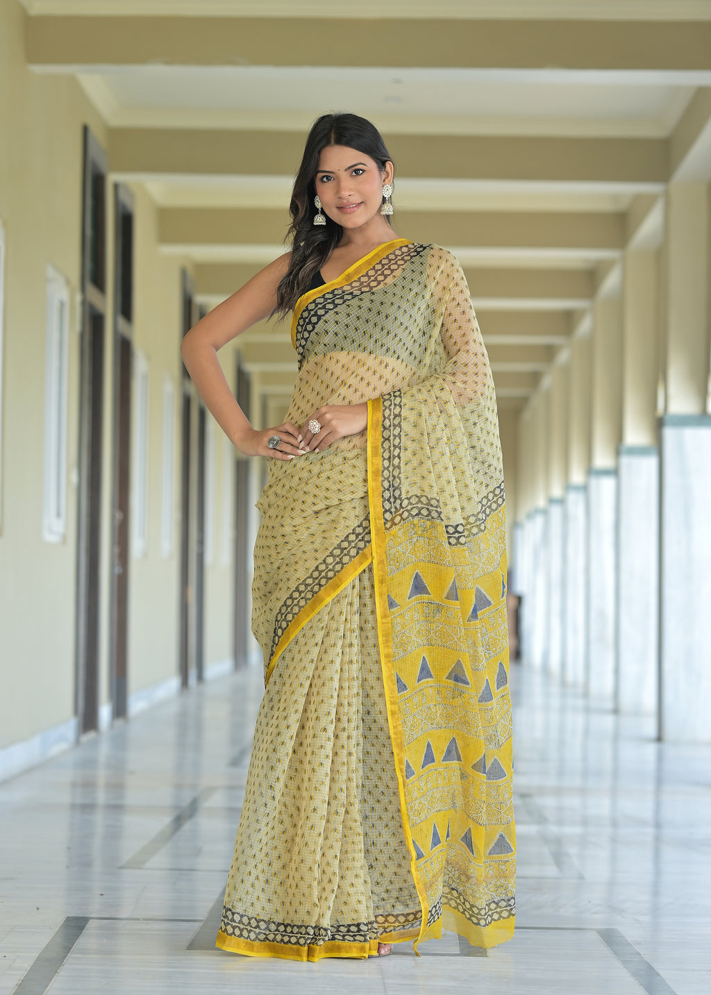 Kota Doriya Silk Saree With Blouse Piece - BFSGKDS1