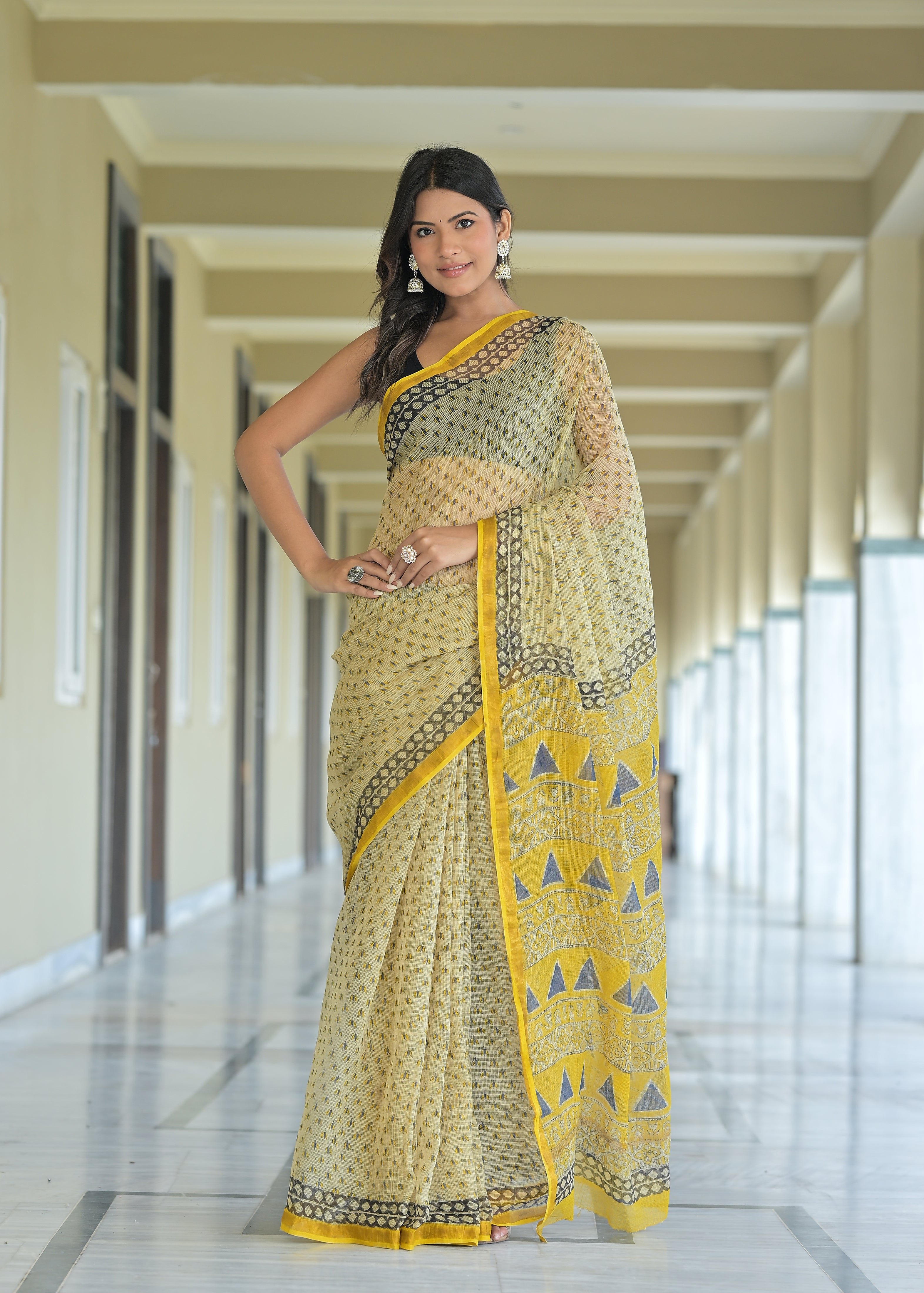 Kota Doriya Silk Saree With Blouse Piece - BFSGKDS1