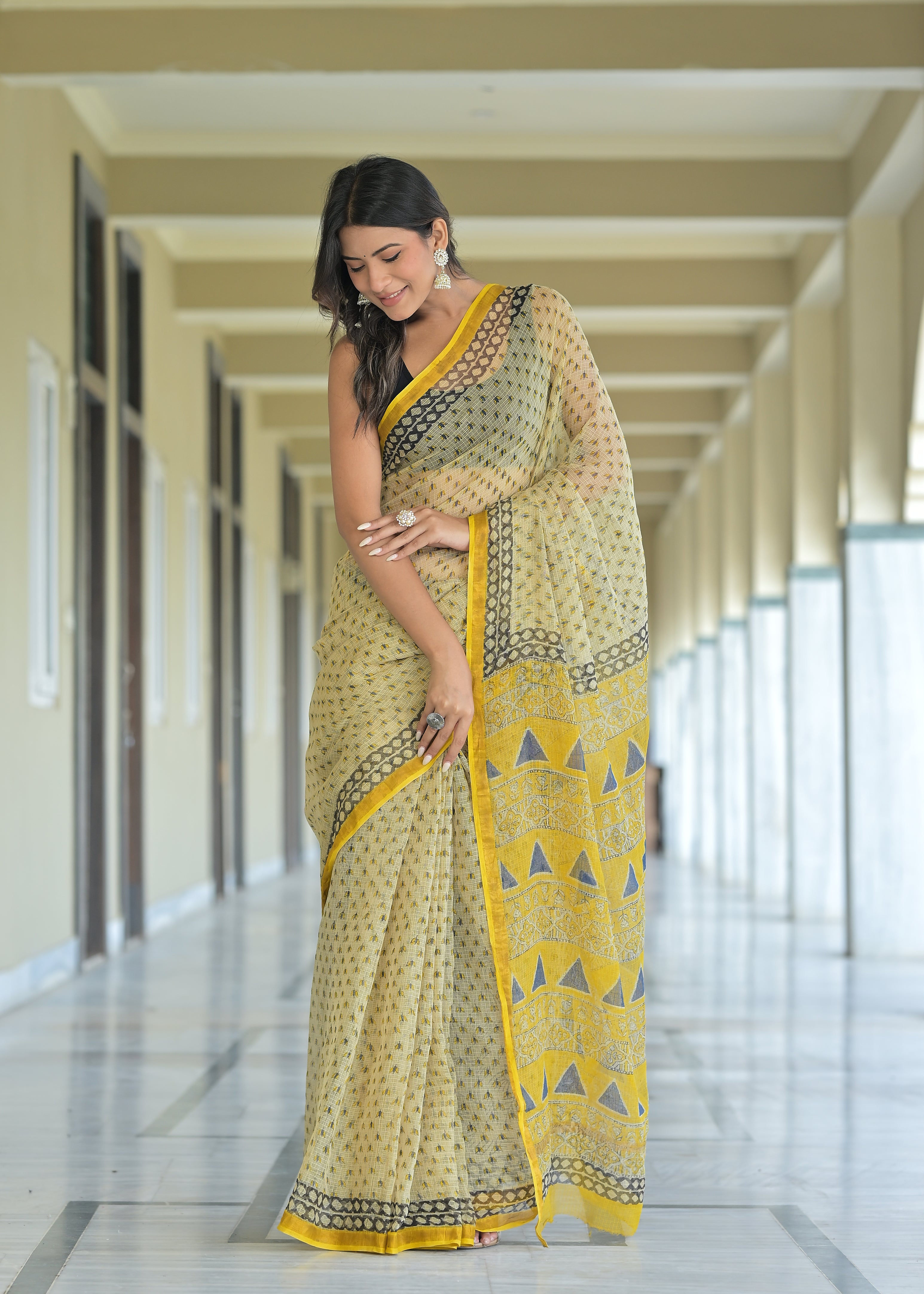 Kota Doriya Silk Saree With Blouse Piece - BFSGKDS1