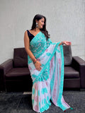 Premium Mul Cotton Hand Block Printed Saree With Blouse Piece - BFSBTC24