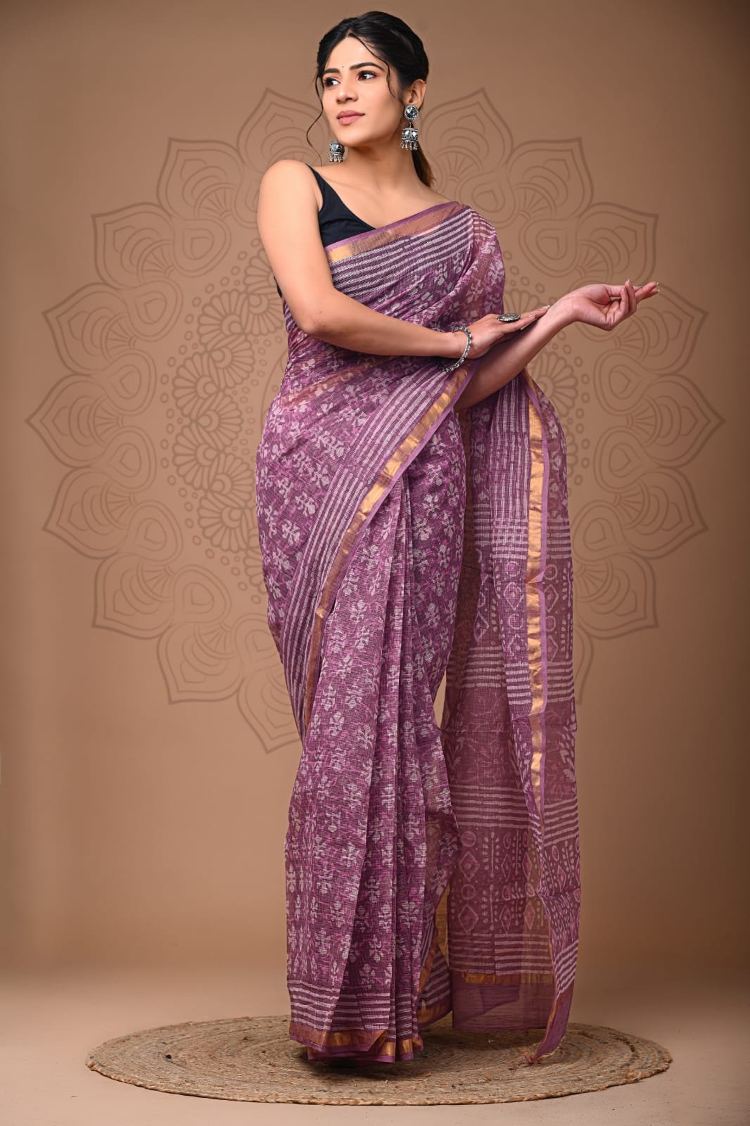Kota Doriya Silk Saree With Blouse Piece
