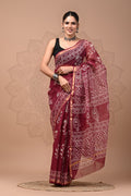 Kota Doriya Silk Saree With Blouse Piece