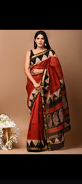 bagru, bagru saree, saree,hand block saree,Maheswari Silk, NewXArrivals