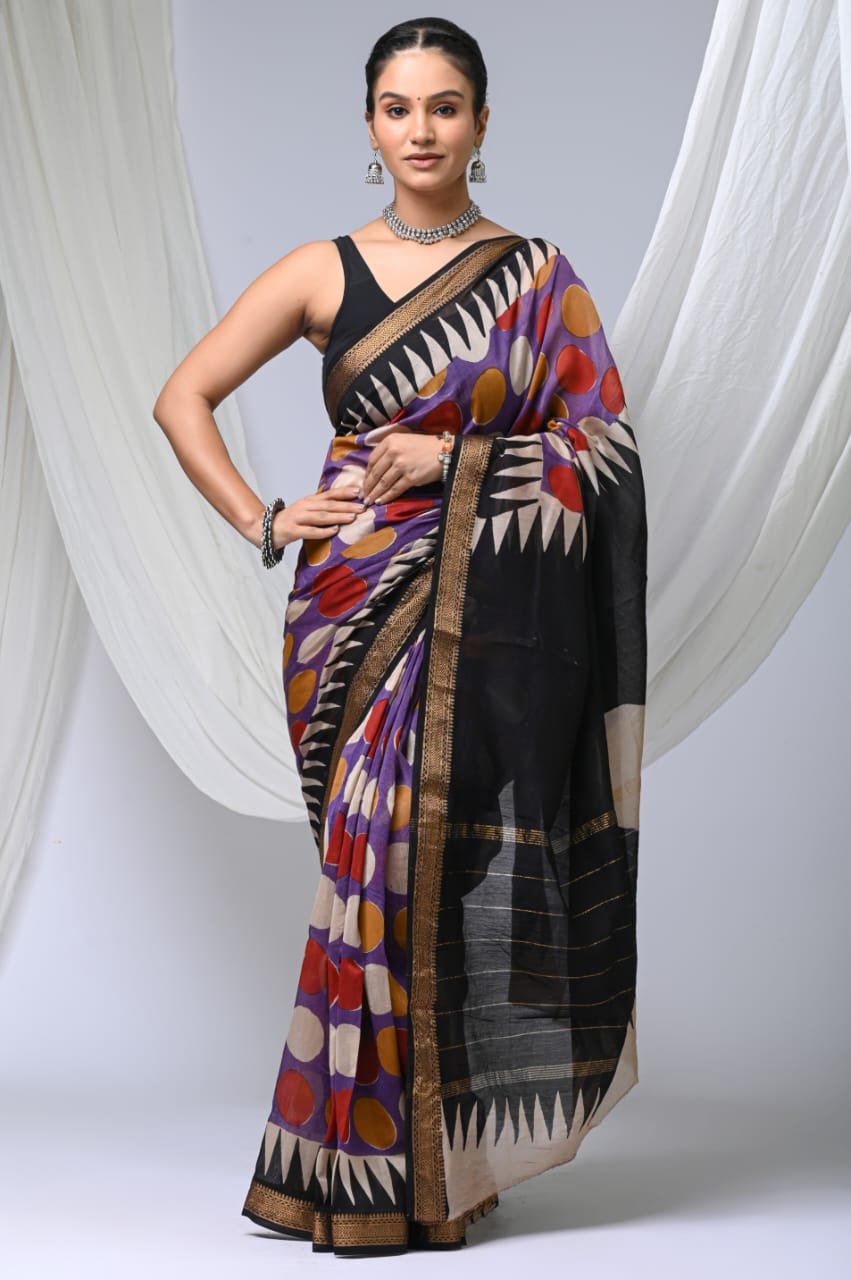 bagru, bagru saree, saree,hand block saree,Maheswari Silk, NewXArrivals