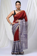 bagru, bagru saree, saree,hand block saree,Maheswari Silk, NewXArrivals
