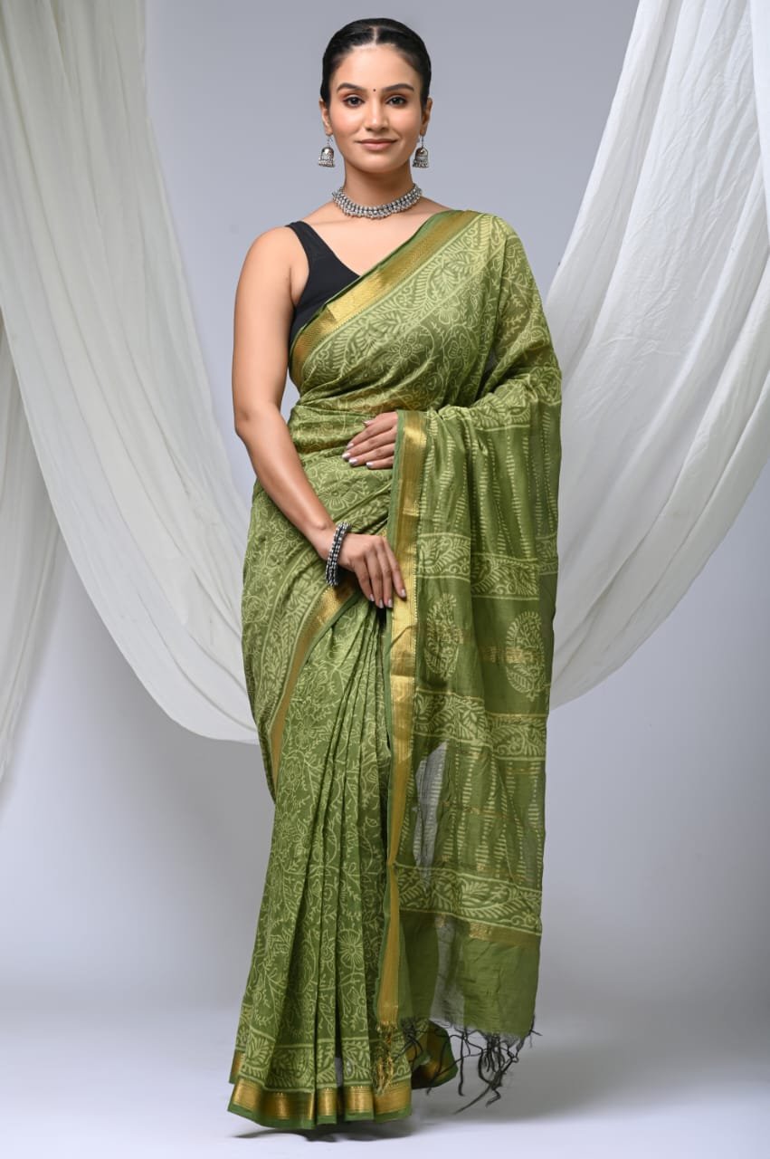bagru, bagru saree, saree,hand block saree,Maheswari Silk, NewXArrivals