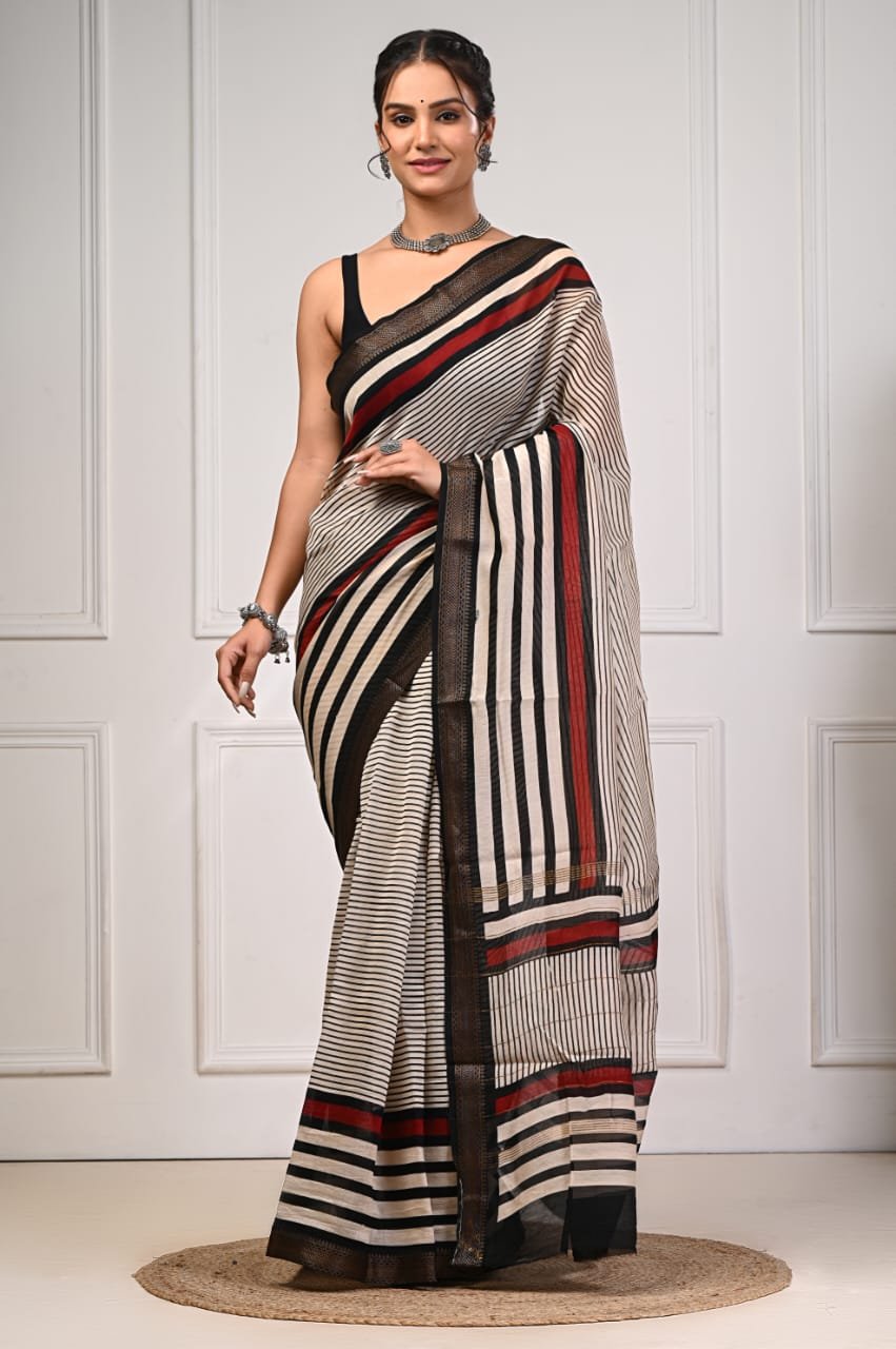 bagru, bagru saree, saree,hand block saree,Maheswari Silk, NewXArrivals