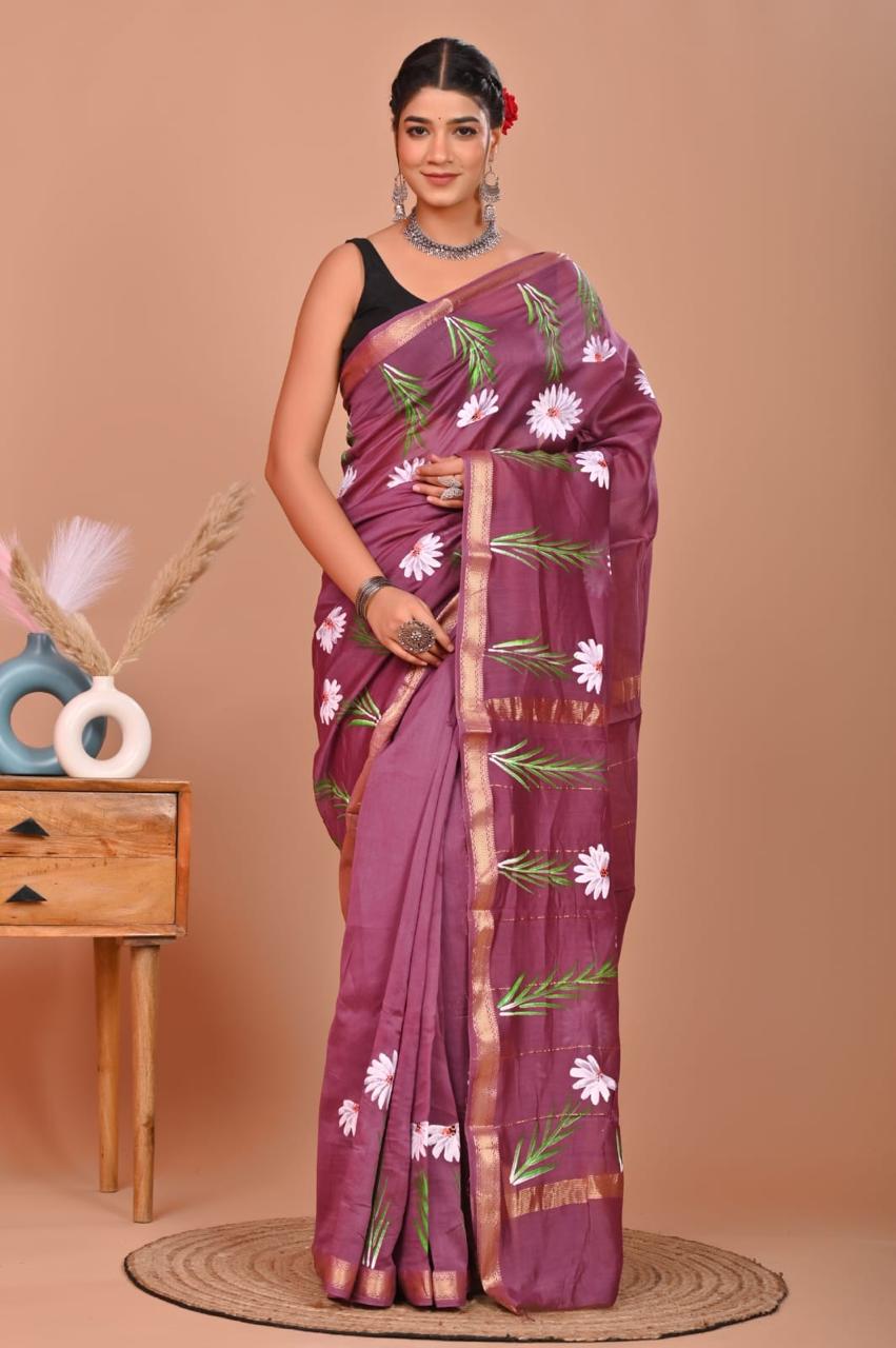 bagru, bagru saree, saree,hand block saree,Maheswari Silk