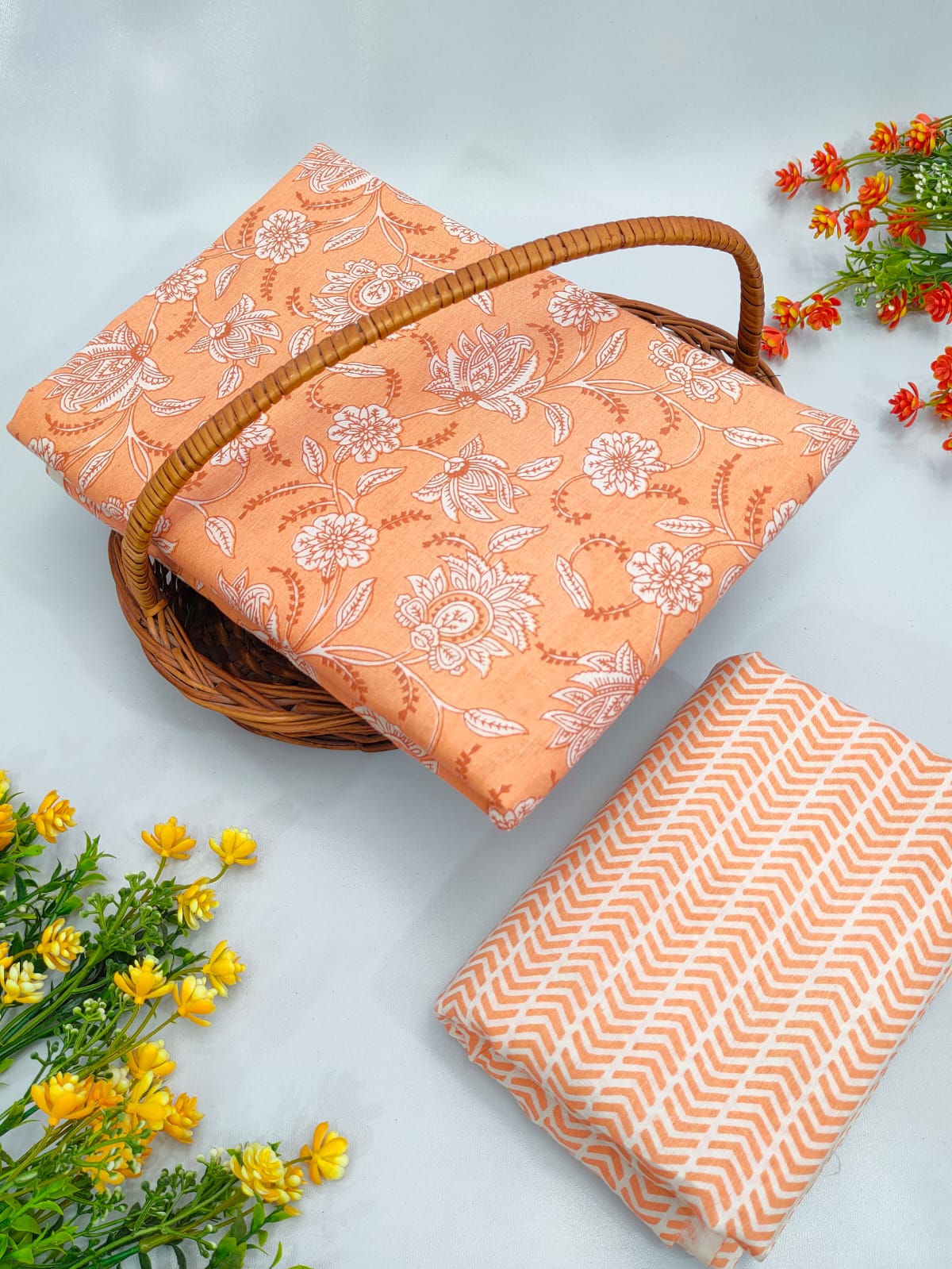 Cotton Top Bottom Sanganeri Print Set - BFTB19