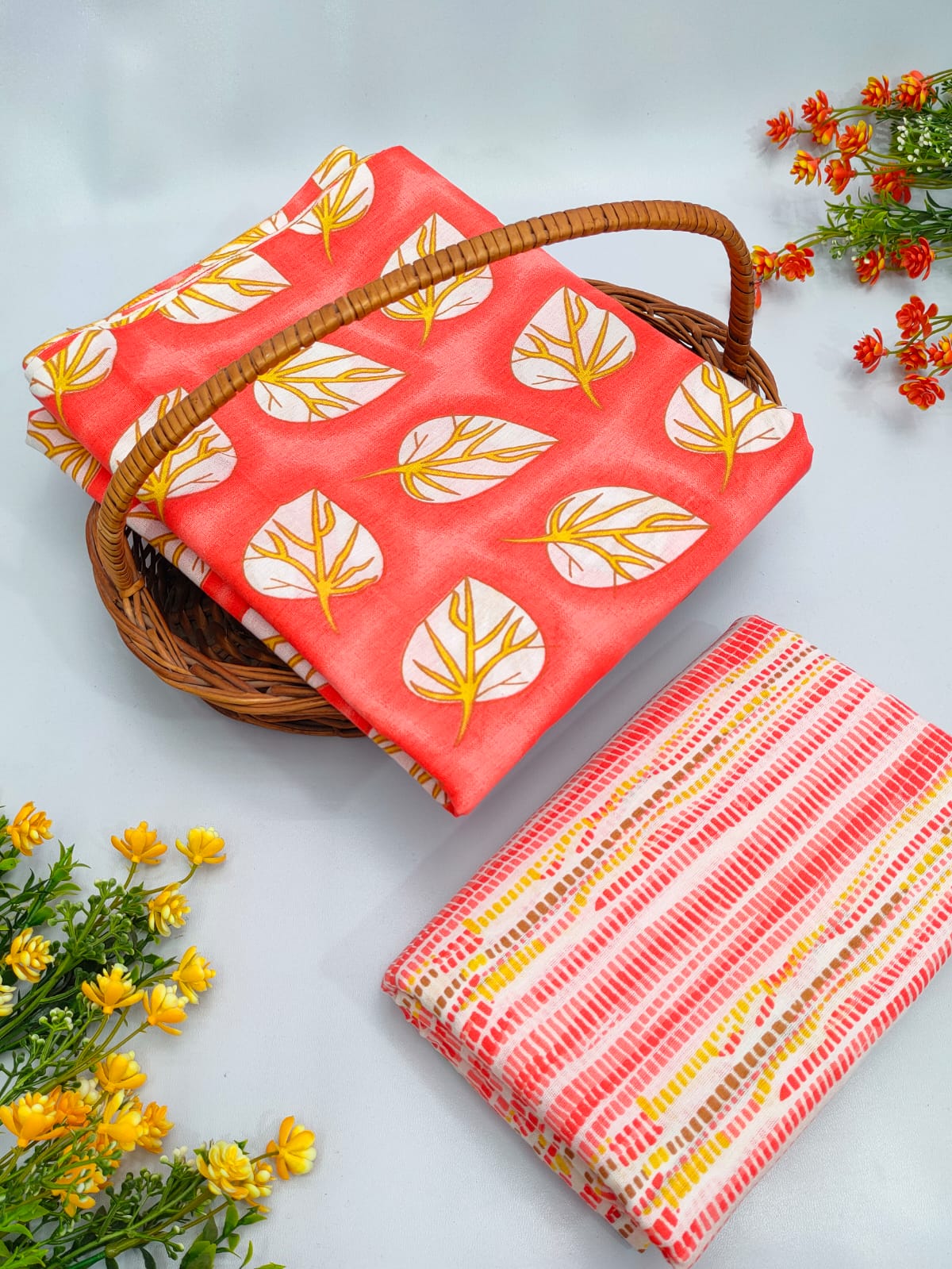 Cotton Top Bottom Sanganeri Print Set - BFTB1