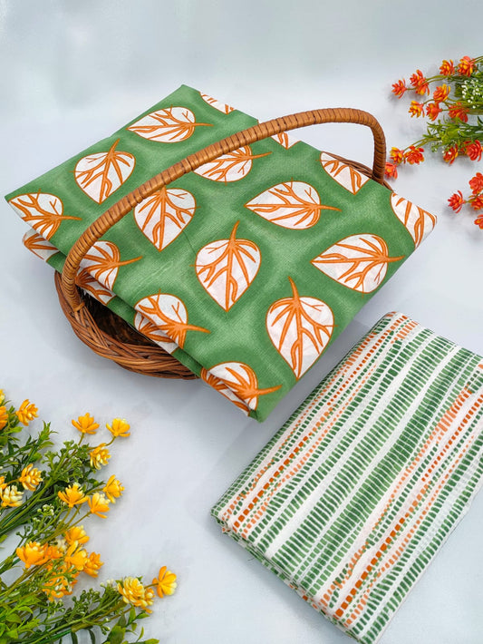 Cotton Top Bottom Sanganeri Print Set - BFTB27