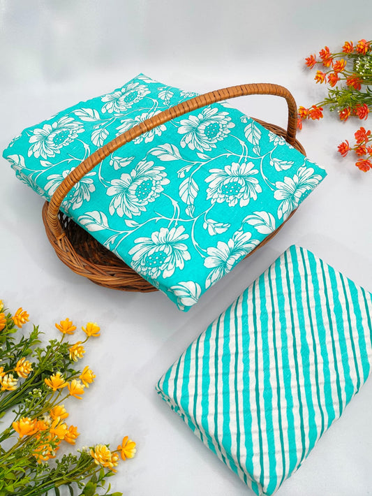 Cotton Top Bottom Sanganeri Print Set - BFTB29