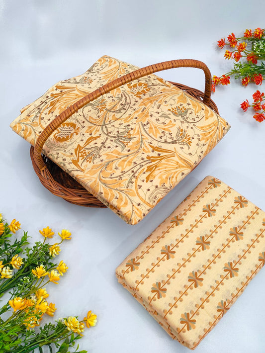 Cotton Top Bottom Sanganeri Print Set - BFTB31