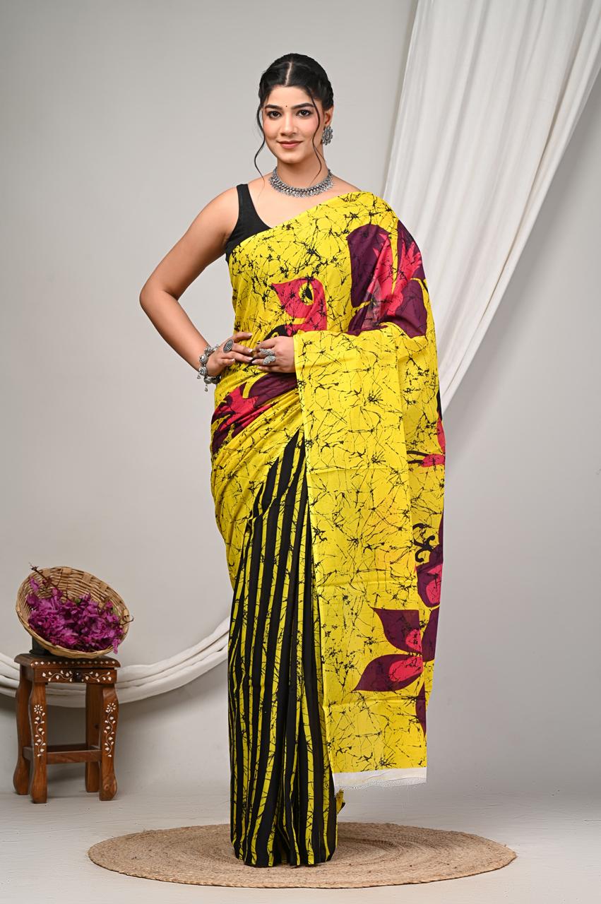 soft Mul cotton saree for summer
