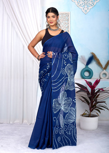 soft Mul cotton saree for summer