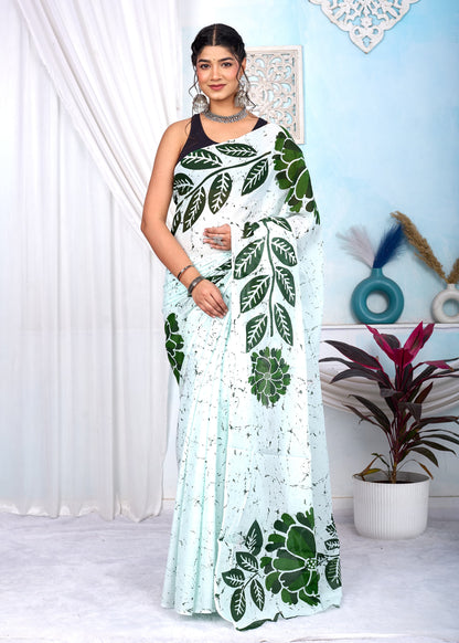soft Mul cotton saree for summer