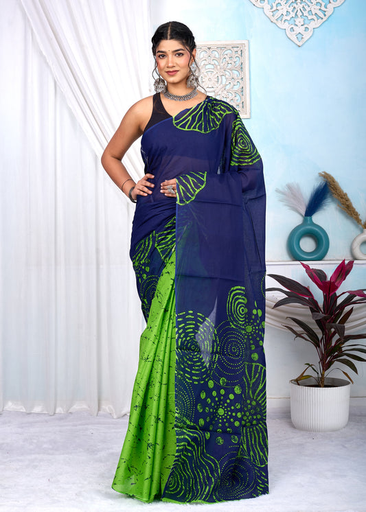soft Mul cotton saree for summer