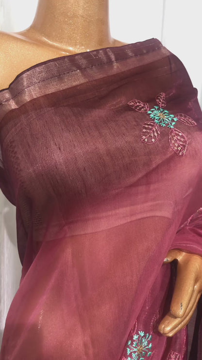 Synthetic Cotton Embroidery Saree - BFSLA28