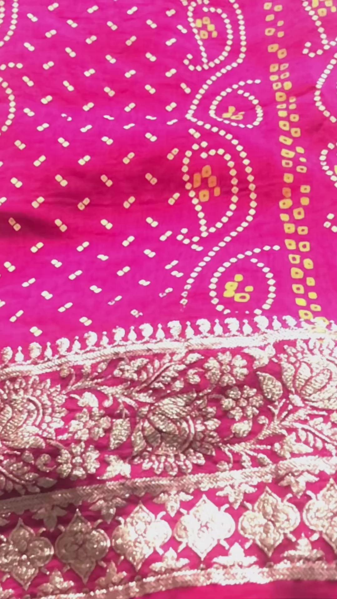 Dolla Silk Bandhej Saree - BFSLA90