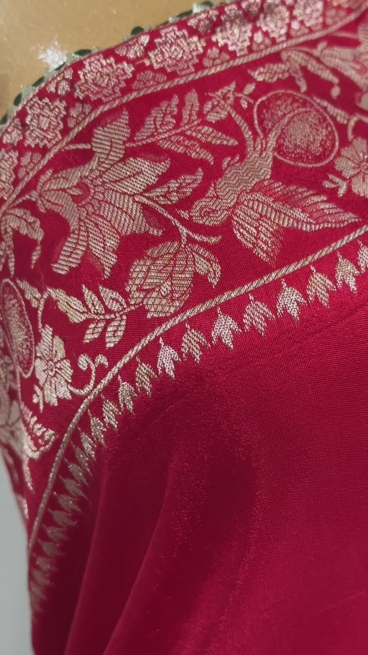 Pure Dolls Silk Banarasi Best Quality Saree With Blouse  - BFSLB7